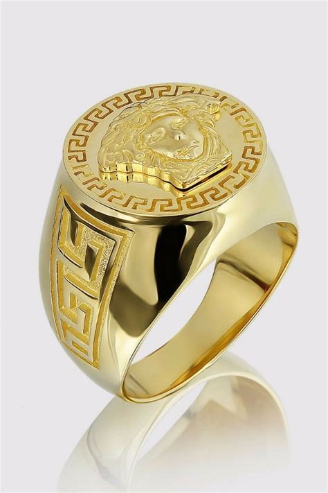 mens versace ring cheap|Versace gold ring for men.